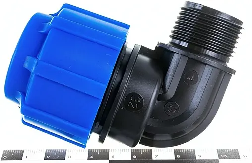 Уголок компрессионный переходной 32мм x 1&quot;н ТПК-Аква 50013201