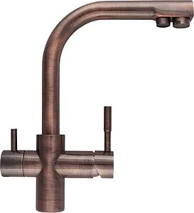 Смеситель для кухни с подключением к фильтру Atoll NKD0212AW-L состаренная медь ATOFCM298, 1