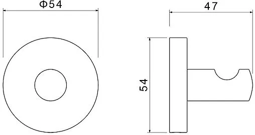 Крючок Aquatek Оберон хром AQ4201CR