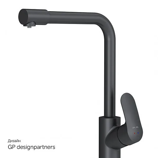 Смеситель для кухни с подключением к фильтру Am.Pm Like чёрный матовый F8005722