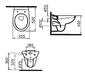 Унитаз подвесной VitrA Normus белый 6855B003-0101, 2