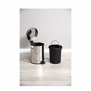 Ведро для мусора Aquanet хром 8074, 3