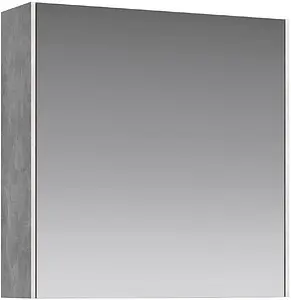 Шкаф-зеркало Aqwella Mobi 60 бетон светлый MOB0406+MOB0717BS, 1