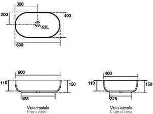 Раковина Kerasan Nolita 60 белый 534301 Раковина Kerasan Nolita 60 белый 534301, 2