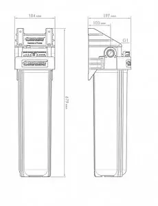 Корпус фильтра 1"в x 1"в Big Blue 20" Джилекс 1 М 20 9059 Корпус фильтра 1"в x 1"в Big Blue 20" Джилекс 1 М 20 9059, 2