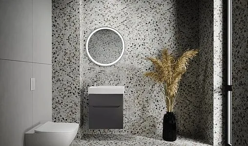 Тумба под умывальник подвесная Raval Brik 55 антрацит Brk.01.55/P/A/RL