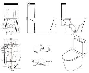 Унитаз-компакт безободковый Aquatek Бетта белый AQ1363B-00 Унитаз-компакт безободковый Aquatek Бетта белый AQ1363B-00, 2