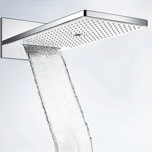 Лейка верхнего душа Hansgrohe Rainmaker Select 580 3jet белое стекло/хром 24001400, 3