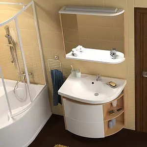 Раковина Ravak Rosa Comfort N 78 L белый XJ8L11N0000 Раковина Ravak Rosa Comfort N 78 L белый XJ8L11N0000, 3