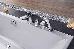 Смеситель на борт ванны на 4 отверстия Excellent Oxalia хром AREX.9033CR, 2