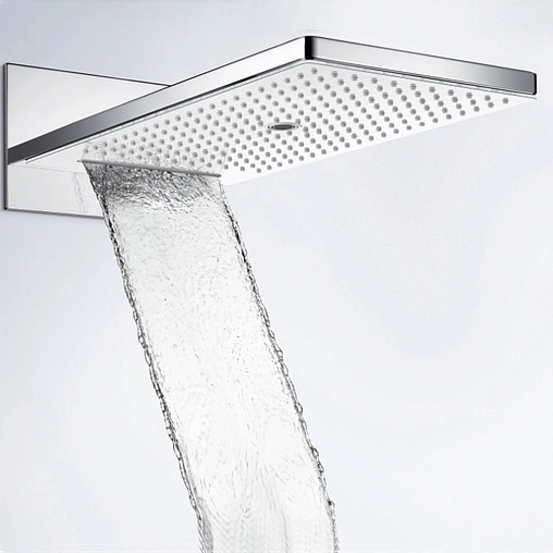 Лейка верхнего душа Hansgrohe Rainmaker Select 580 3jet белое стекло/хром 24001400