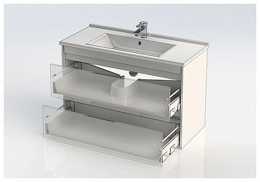 Тумба под умывальник Aquanet Тулон 100 белый 00183396