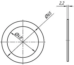 Уплотнительное кольцо плоское Ани Пласт M065 Уплотнительное кольцо плоское Ани Пласт M065, 2