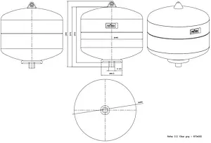 Гидроаккумулятор Reflex S 12л 10 бар 8704000 Гидроаккумулятор Reflex S 12л 10 бар 8704000, 2