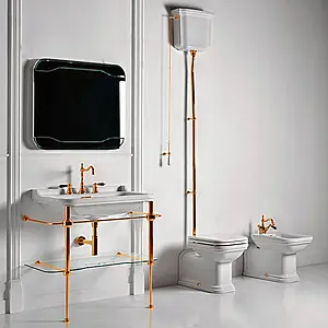 Унитаз-компакт с высоким бачком Kerasan Waldorf белый Унитаз-компакт с высоким бачком Kerasan Waldorf белый, 4