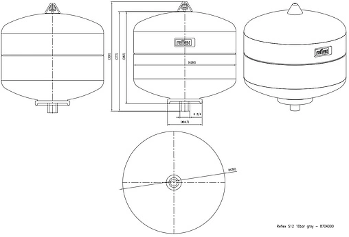 Гидроаккумулятор Reflex S 12л 10 бар 8704000