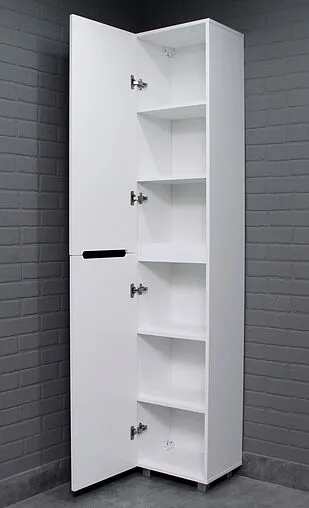 Шкаф-пенал напольный Айсберг Аура 40 белый DA2505P