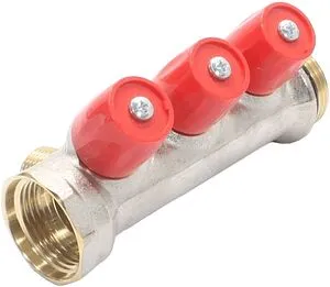 Коллектор регулирующий проходной 3 отвода красный ¾"в/н x ½"н General Fittings 6200E7N1004R3A Коллектор регулирующий проходной 3 отвода красный ¾"в/н x ½"н General Fittings 6200E7N1004R3A, 5