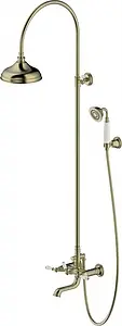 Душевая система со смесителем для ванны Bravat Art бронза/белый F65193AR-A3-RUS Душевая система со смесителем для ванны Bravat Art бронза/белый F65193AR-A3-RUS, 1