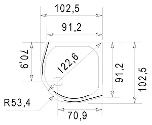 Поддон для душа Jacob Delafon Indigo E62406-00 Поддон для душа Jacob Delafon Indigo E62406-00, 3