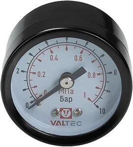 Манометр аксиальный Valtec 40мм 10 бар ⅛&quot; VT.TM40.T.01, 1