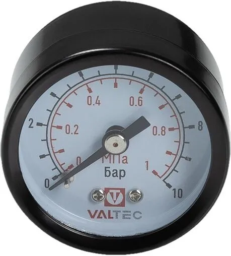 Манометр аксиальный Valtec 40мм 10 бар ⅛&quot; VT.TM40.T.01