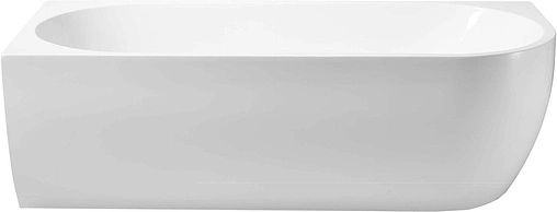 Ванна акриловая Aquanet Family Elegant A 180x80 Matt Finish белый матовый/панель Black matte 3805-N-MW-MB