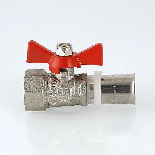 Кран шаровый с переходом на мп трубу 16мм x ½&quot;в Valtec VT.242.N.1604