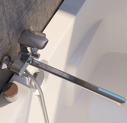 Смеситель для ванны с длинным изливом IDDIS Stone хром STOSB00i10WA Смеситель для ванны с длинным изливом IDDIS Stone хром STOSB00i10WA