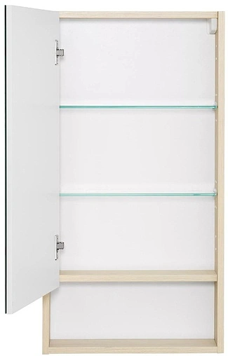 Шкаф-зеркало Aquaton Сканди 45 L белый/дуб верона 1A252002SDB20