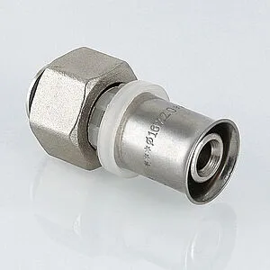 Муфта пресс с накидной гайкой 16мм x ½"к Valtec VTc.712.N.1604 Муфта пресс с накидной гайкой 16мм x ½"к Valtec VTc.712.N.1604, 3