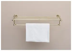 Полка для полотенец Aquanet золото 4662 Полка для полотенец Aquanet золото 4662, 5