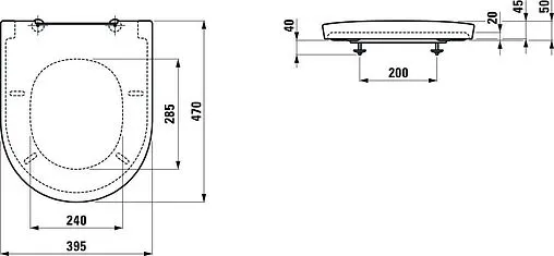 Крышка-сиденье для унитаза с микролифтом Laufen New Classic белый 8.9185.1.000.000.1