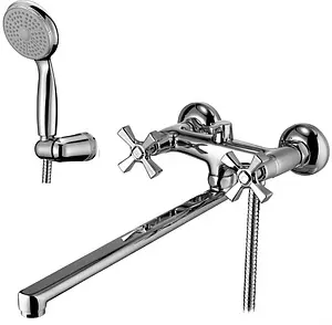 Смеситель для ванны с длинным изливом Lemark Benefit хром LM2512C Смеситель для ванны с длинным изливом Lemark Benefit хром LM2512C, 1