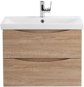 Тумба-умывальник подвесная BelBagno MARINO-CER 70 Rovere Bianco MARINO-CER-700-2C-SO-WO-P+BB-0321-70-LVB, 1