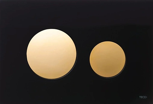 Клавиша смыва для унитаза TECEloop Modular кнопки/золото, стекло на выбор