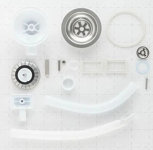 Выпуск с корзиной для мойки с универсальным переливом Wirquin хром 30987086 Выпуск с корзиной для мойки с универсальным переливом Wirquin хром 30987086