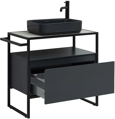 Тумба-умывальник напольная Allen Brau Priority 80 антрацит 1.31002.AM+