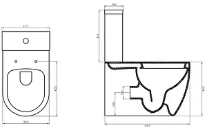 Чаша унитаза BelBagno Marino белый BB105CPR Чаша унитаза BelBagno Marino белый BB105CPR, 2