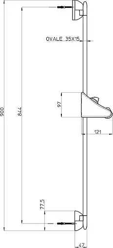 Душевая стойка Bossini Ermes хром D89001.030