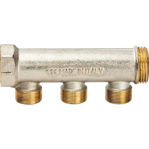 Коллектор распределительный проходной 3 отвода 1&quot;в/н x М24x19 Luxor CP 403 68533400