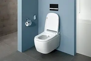 Умный унитаз-биде подвесной безободковый VitrA V-Care Comfort Rim-Ex белый 5674B003-6194, 4