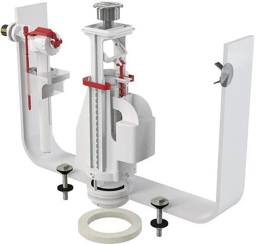 Комплект арматуры для бачка двухрежимный ½&quot; латунь боковой AlcaPlast SA08AK ½&quot;