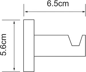 Крючок Wasserkraft Isen хром 4023 Крючок Wasserkraft Isen хром 4023, 3