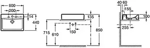 Раковина Roca Diverta 60 белый 32711G000 Раковина Roca Diverta 60 белый 32711G000, 2