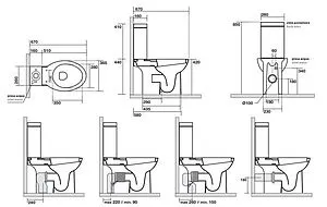 Чаша унитаза Kerasan Bit белый 441701 Чаша унитаза Kerasan Bit белый 441701, 2