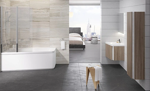 Шкаф-пенал подвесной Ravak SB 10° 45 тёмный орех X000000753