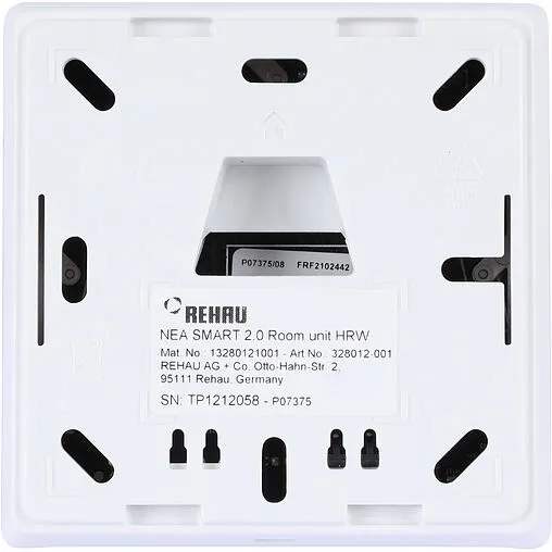 Беспроводной комнатный терморегулятор 24В Rehau Nea Smart 2.0 HRW белый 13280121003