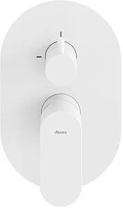 Смеситель для душа скрытого монтажа Ravak Eleganta белый матовый X070264, 3