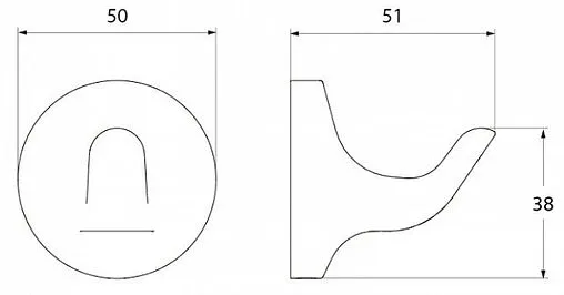 Крючок IDDIS Mirro хром MIRMB10i41